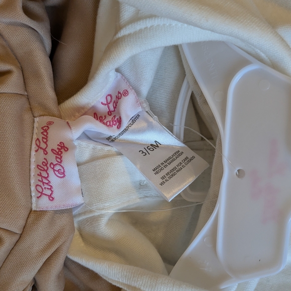Little Lass Cream and Tan Baby Outfit NWT - Picture 3 of 6